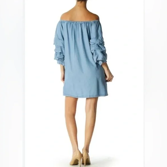 Zara Collection The Butterfly Dress Off-Shoulder Mini - Picture 3 of 12